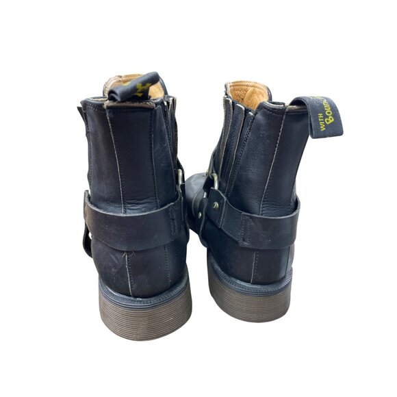 Dr. Martens womans black Leather chelsea ankle boots size 5 SKU 8796 - Picture 8 of 16